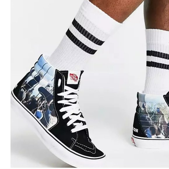 Vans Men's MOCA Frances Stark Sk8-Hi Sneaker In Black Size 12 - Picture 3 of 13